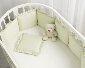 Защита для детской кроватки (бампер универсальный)"Lovely Dream" (Фисташковый) т.м.Perina