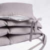 Защита для детской кроватки (бампер универсальный)Soft Cotton (Серо-лиловый) т.м.Perina