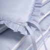 Защита для детской кроватки (бампер универсальный)Soft Cotton (Голубой) т.м.Perina
