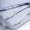 Защита для детской кроватки (бампер универсальный)Soft Cotton (Голубой) т.м.Perina