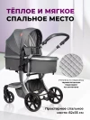 Коляска-трансформер Farfello Aimile Original New Silver 2 в 1 Темно-серый