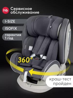 Автокресло Happy Baby I-Unix 0/1/2/3 (0-36кг) Graphite