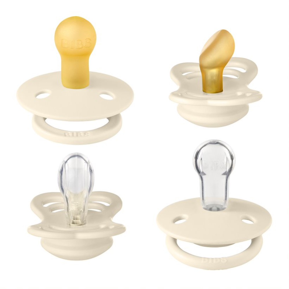 Набор пустышек латексных BIBS Try-it collection Ivory, Арт.91340