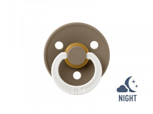 Пустышка латексная BIBS Colour Dark Oak Glow 6-18 месяцев, Арт.200255 - фото 1