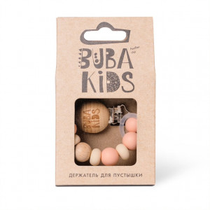 Держатель для пустышки Зефир Кремово-розовый, Арт.BKZefir001