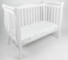 Простыня AmaroBaby на резинке 125х75х12 STARS, белый