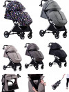 Коляска прогулочная Luxmom H3 черный