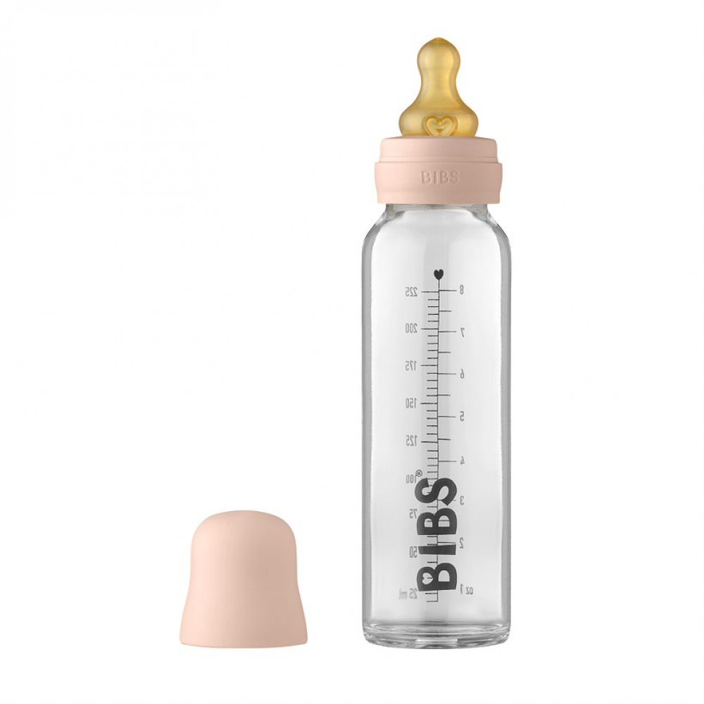 Бутылочка BIBS для кормления в наборе 225мл Blush