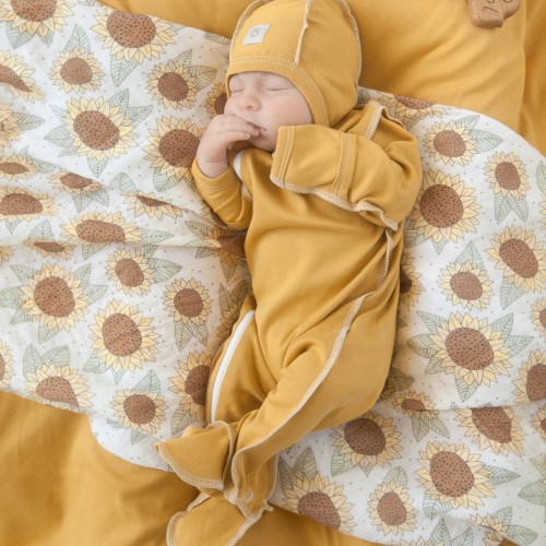 Комбинезон Mjolk Sleep and Play Mustard, швы наружу (56)