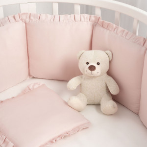 Защита для детской кроватки (бампер универсальный)"Lovely Dream" (Розовый) т.м.Perina