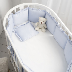 Защита для детской кроватки (бампер универсальный)"Lovely Dream" (Голубой) т.м.Perina