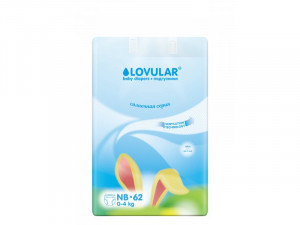 Подгузники LOVULAR Солнечная серия NB 0-4кг, 3 шт/уп