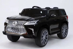 Электромобиль Lexus SMT-7588 4WD черный Eva Кожа 124*65*47