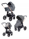Коляска 3 в 1 MowBaby Zoom PU RA087 Gold Beige