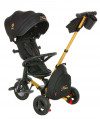 Велоколяска Pituso QPlay Nova + черный-золотой