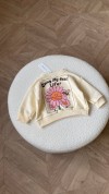 Свитшот 12pelenok oversize из петельчатого футера Living my best life 92-98