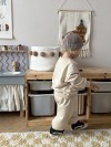 Костюм 12pelenok оверсайз из петельчатого футера Nothing matters, бежевый 86