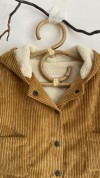 Курточка 12pelenok с тонким флисовым подкладом, горчичный - 74-80