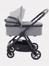 Коляска 2 в 1 MOWBaby Move MB402 + сумка Silver (улуч.ткань)