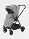 Коляска 2 в 1 MOWBaby Move MB402 + сумка Silver (улуч.ткань)