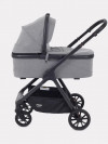 Коляска 2 в 1 MOWBaby Move MB402 + сумка Silver (улуч.ткань)
