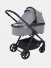 Коляска 2 в 1 MOWBaby Move MB402 + сумка Silver (улуч.ткань)