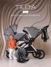 Коляска 3 в 1 MOWBaby Tilda MB065 Grey
