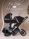 Коляска 3 в 1 MOWBaby Tilda MB065 Black