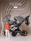 Коляска 2 в 1 MOWBaby Tilda MB064 Grey
