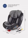 Автокресло Rant YC06 Twist isofix 0/1/2/3 (0-36 кг) grey