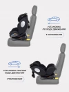 Автокресло Rant YC06 Twist isofix 0/1/2/3 (0-36 кг) Black