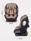 Автокресло Rant YC06 Twist isofix 0/1/2/3 (0-36 кг) Beige