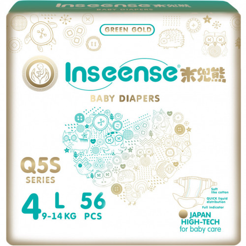 Подгузники INSEENSE Q5S  L (9-14 кг)  56 шт (6упак/кор)