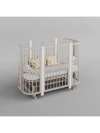 Кроватка-трансформер Incanto Nuvola LUX 120*60 см без маятника сл.кость/сл.кость