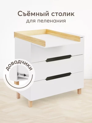 Комод Happy Baby Fioki V2 белый - фото 1