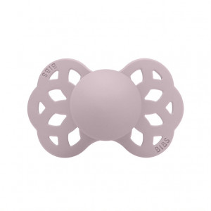 Пустышка силиконовая BIBS Infinity Anatomical Silicone Dusky Lilac 0-6 месяцев - фото 1