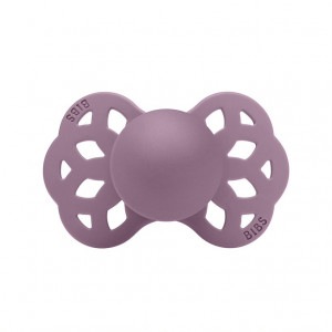 Пустышка силиконовая BIBS Infinity Symmetrical Silicone Mauve 0-6 месяцев - фото 1