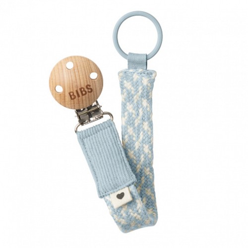 Держатель для пустышки BIBS Baby Blue/Ivory