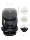 Автокресло Indigo Max-X isofix 0/1/2/3 (0-36 кг) графит