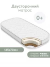 Матрас для кроватки 145*70 11 см кокос прямоугольный закругленный Happy Baby Mommy Love
