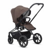 Коляска 2 в 1 Labala Raiz черная рама Choco brown