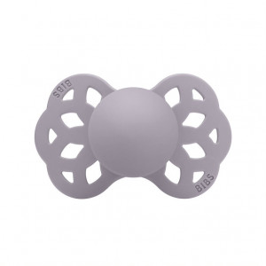 Пустышка силиконовая BIBS Infinity Anatomical - Fossil Grey, 6+ мес. - фото 1