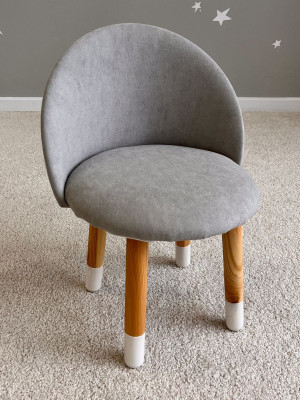 Стул Мягкий дерево серый