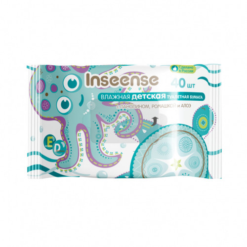 Влажная туалетная бумага Inseense 40 шт (42уп/кор)