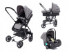 Коляска-трансформер Tomix Bloom 3 в 1 Dark grey