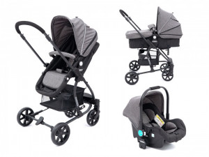 Коляска-трансформер Tomix Bloom 3 в 1 Dark grey