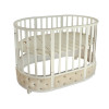 Кроватка-трансформер Sweet Baby Cappellini в 1 без маятника 125*75 (овал) и 75*75 (круг) сл.кость