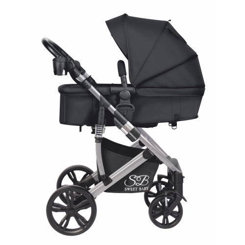 Коляска-трансформер Sweet Baby 2 в 1 Comfort Black с/р