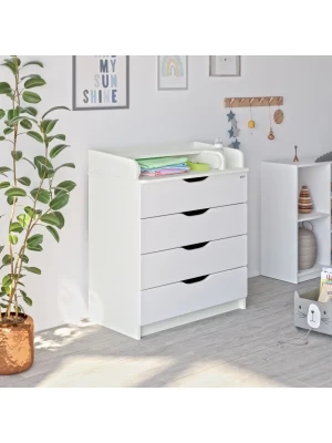 Комод Aton Сириус-2 Wood 804 ПВХ 4 белый