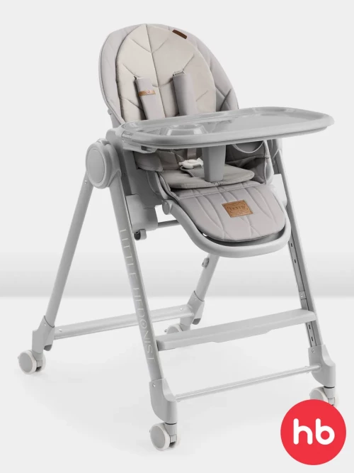 Стул для кормления Happy Baby Berny Lux New Grey - фото 1